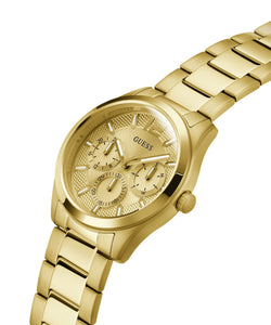 Guess Herren Uhr Armbanduhr ZEN GW0707G3 Edelstahl gold