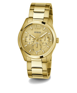 Guess Herren Uhr Armbanduhr ZEN GW0707G3 Edelstahl gold