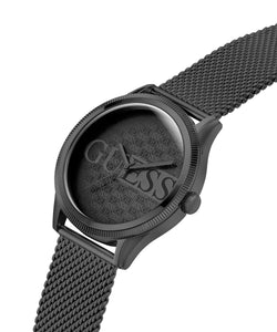 Guess Herren Uhr Armbanduhr REPUTATION GW0710G3 Edelstahl schwarz