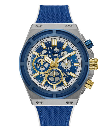 Guess Herren Uhr Armbanduhr MASTERPIECE GW0713G1 Nylon/Silikon