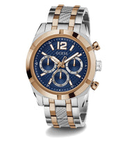 Laden Sie das Bild in den Galerie-Viewer, Guess Herren Uhr Armbanduhr RESISTANCE GW0714G3 Edelstahl bicolor