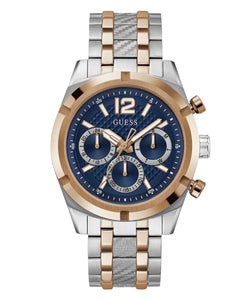 Guess Herren Uhr Armbanduhr RESISTANCE GW0714G3 Edelstahl bicolor