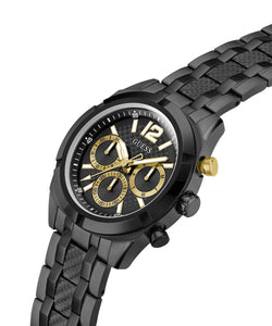 Guess Herren Uhr Armbanduhr RESISTANCE GW0714G4 Edelstahl Schwarz