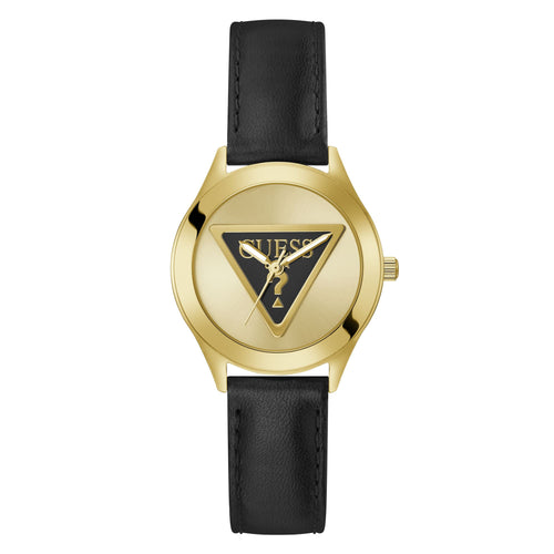 Guess Damen Uhr Armbanduhr TRI PLAQUE GW0744L2 Leder