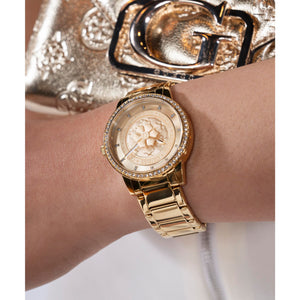 Guess Damen Uhr Armbanduhr PETAL GW0747L2 Edelstahl