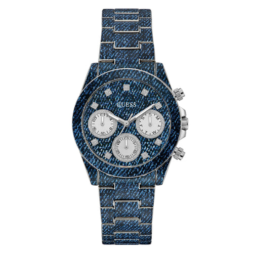 Guess Damen Uhr Armbanduhr INDIGO GW0750L1 Edelstahl