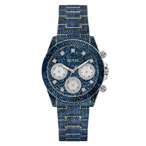 Guess Damen Uhr Armbanduhr INDIGO GW0750L1 Edelstahl