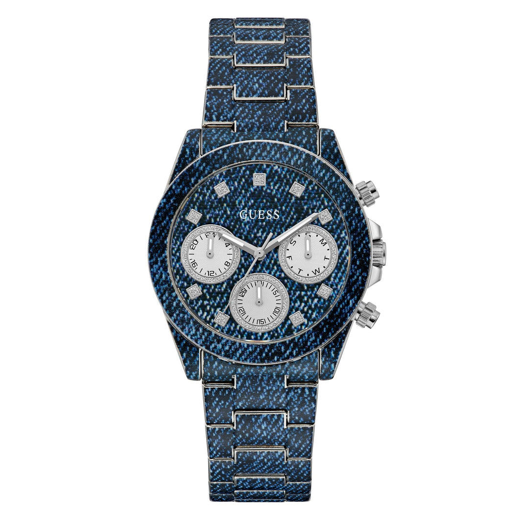 Guess Damen Uhr Armbanduhr INDIGO GW0750L1 Edelstahl