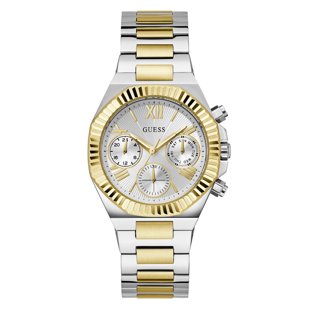 Guess Damen Uhr Armbanduhr EQUALITY GW0769L3 Edelstahl