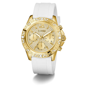 Guess Damen Uhr Armbanduhr MAJESTY GW0772L3 Silikon
