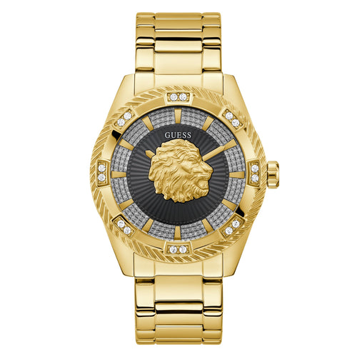 Guess Herren Uhr Armbanduhr BEAST GW0783G1 Edelstahl