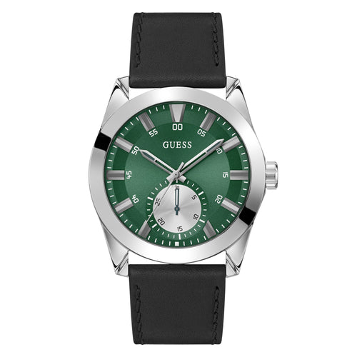 Guess Herren Uhr Armbanduhr GREYSON GW0793G1 Leder