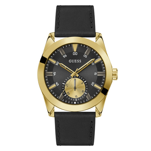 Guess Herren Uhr Armbanduhr GREYSON GW0793G2 Leder