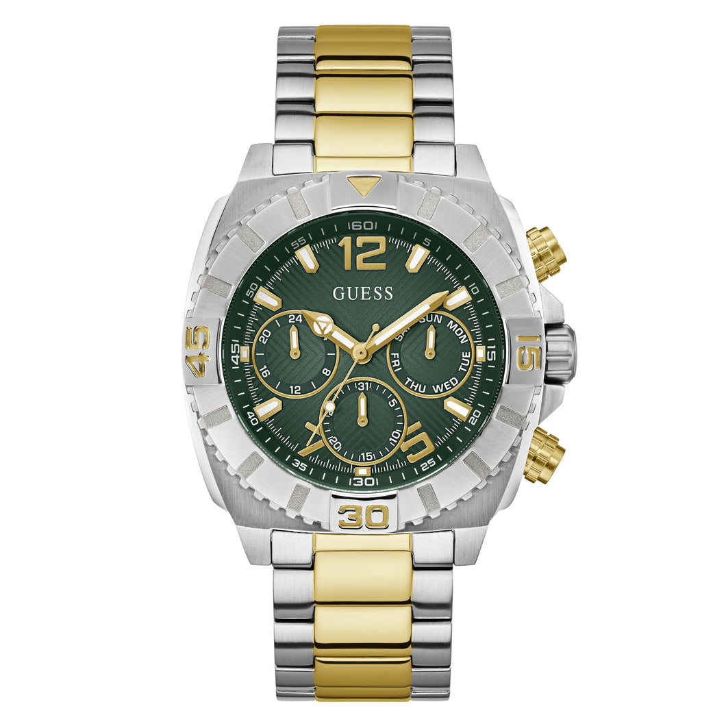 Guess Herren Uhr Armbanduhr Chronograph TRACTION GW0800G1 Edelstahl