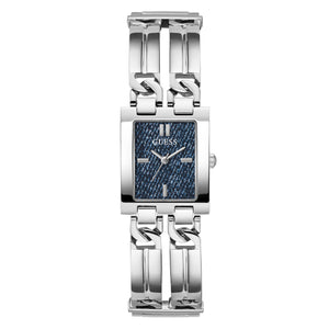 Guess Damen Uhr Armbanduhr MOD ID GW0807L1 Edelstahl silber