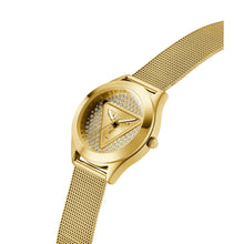 Laden Sie das Bild in den Galerie-Viewer, Guess Damen Uhr Armbanduhr GT GLITZ PLAQUE GW0835L2 Edelstahl gold