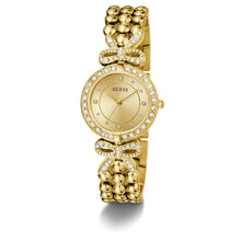 Laden Sie das Bild in den Galerie-Viewer, Guess Damen Uhr Armbanduhr GB RIBBON GW0838L2 Edelstahl gold