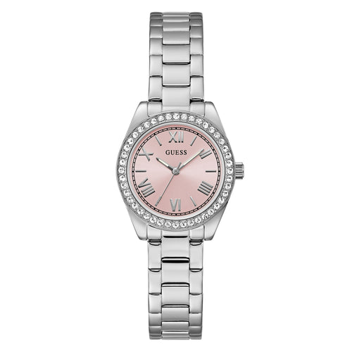 Guess Damen Uhr Armbanduhr GD MINI LUNA GW0841L4 Edelstahl silber