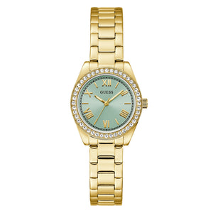 Guess Damen Uhr Armbanduhr GD MINI LUNA GW0841L5 Edelstahl gold