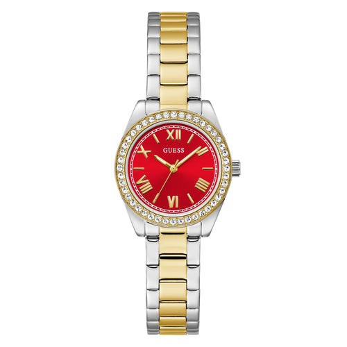 Guess Damen Uhr Armbanduhr GD MINI LUNA GW0841L8 Edelstahl bicolor