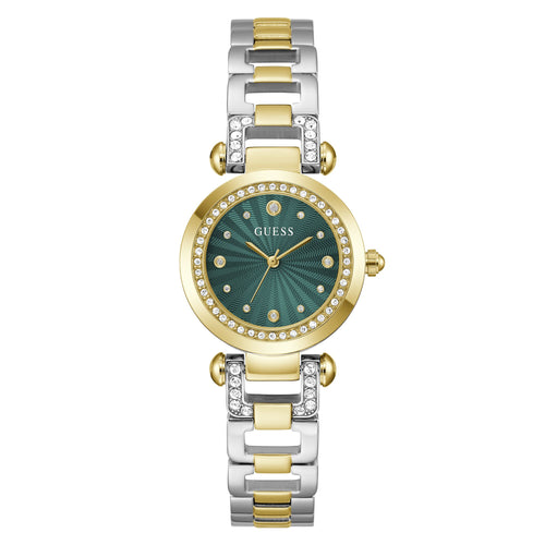 Guess Damen Uhr Armbanduhr GB GINGER GW0869L1 Edelstahl bicolor