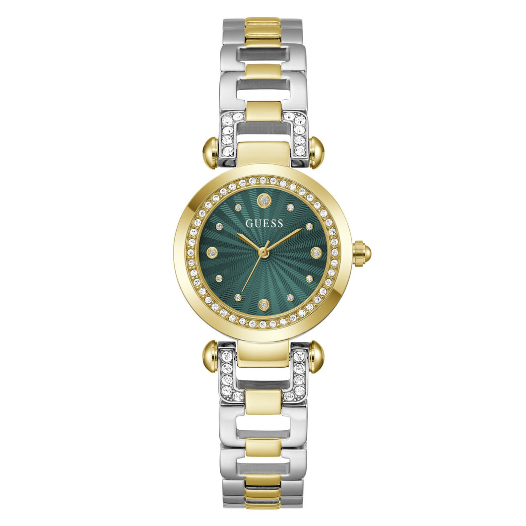 Guess Damen Uhr Armbanduhr GB GINGER GW0869L1 Edelstahl bicolor