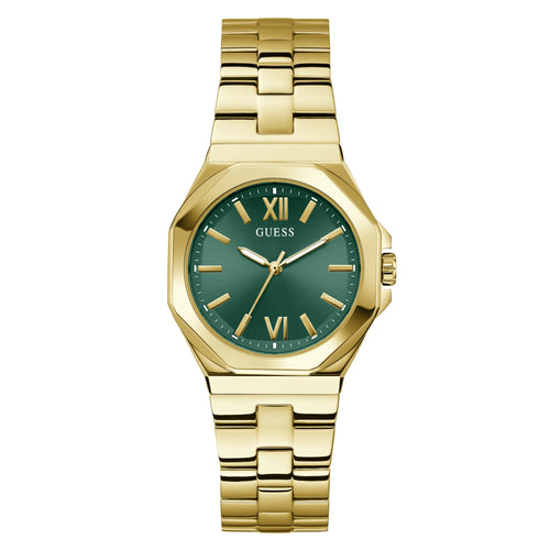 Guess Damen Uhr Armbanduhr Empress GW0873L2 Edelstahl gold