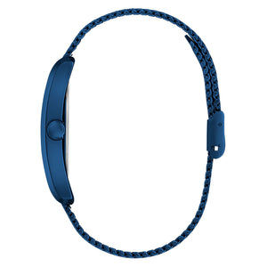 Guess Herren Uhr Armbanduhr Clyde GW0898G2 Edelstahl blau