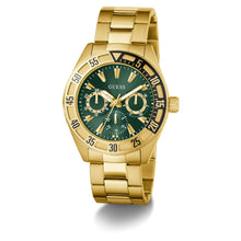 Laden Sie das Bild in den Galerie-Viewer, Guess Herren Uhr Armbanduhr Letterman GW0904G2 Edelstahl gold