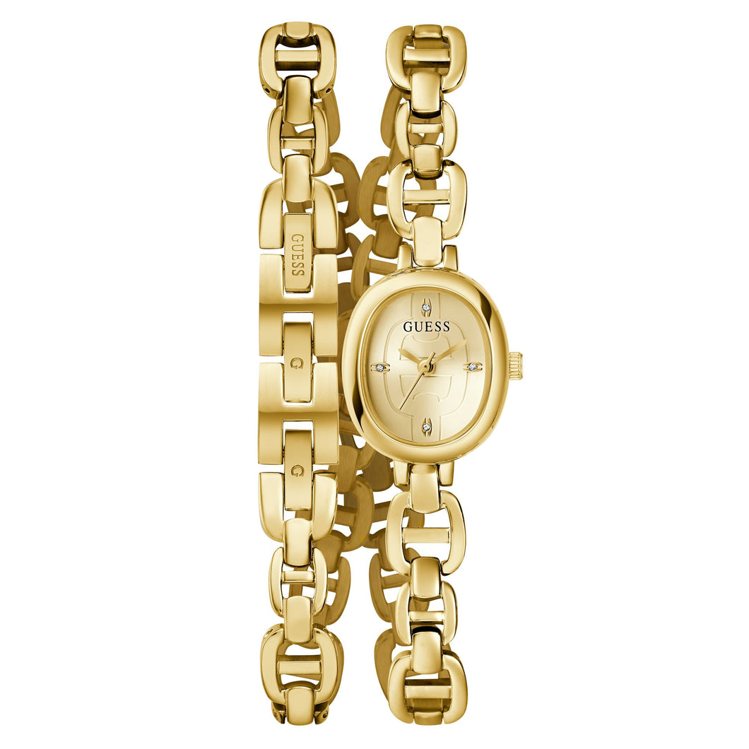 Guess Damen Uhr Armbanduhr VIVIAN GW0940L2 Edelstahl gold
