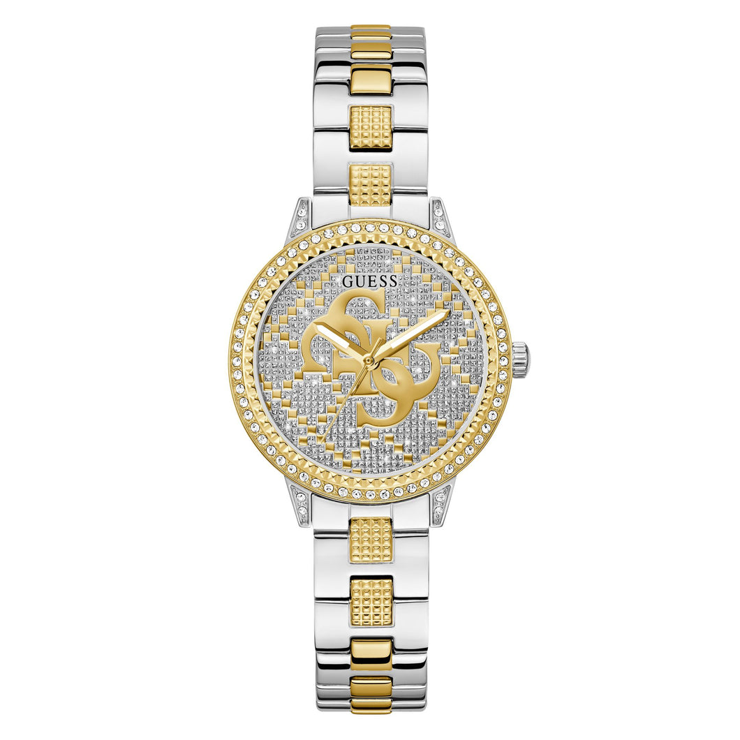 Guess Damen Uhr Armbanduhr G LACE GW0944L3 Edelstahl bicolor