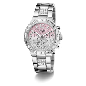 Guess Damen Uhr Armbanduhr HARLOW GW0950L1 Edelstahl silber