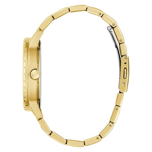 Guess Herren Uhr Armbanduhr MONARCH GW0958G2 Edelstahl gold