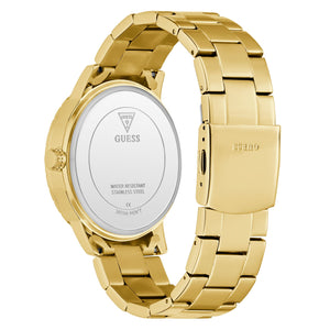 Guess Herren Uhr Armbanduhr MONARCH GW0958G2 Edelstahl gold