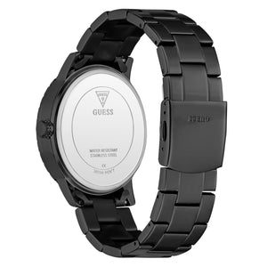 Guess Herren Uhr Armbanduhr MONARCH GW0958G3 Edelstahl schwarz