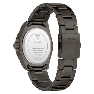 Guess Herren Uhr Armbanduhr CLIFF GW0968G3 Edelstahl schwarz