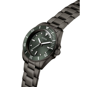 Guess Herren Uhr Armbanduhr CLIFF GW0968G3 Edelstahl schwarz