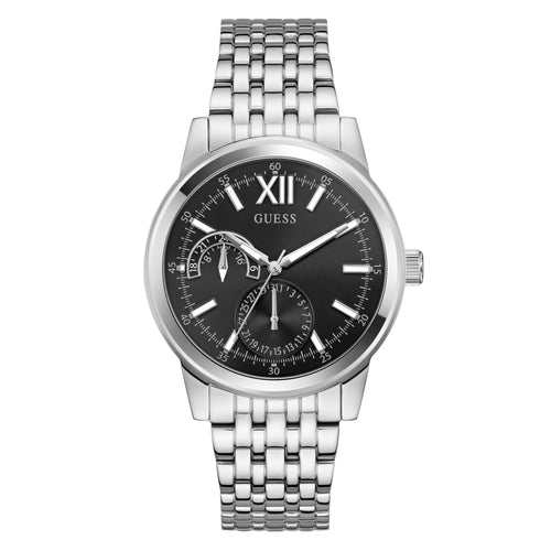 Guess Herren Uhr Armbanduhr EMERSON GW0976G1 Edelstahl silber