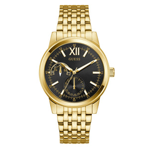 Guess Herren Uhr Armbanduhr EMERSON GW0976G2 Edelstahl gold