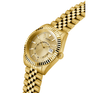 Guess Herren Uhr Armbanduhr JADEN GW0977G2 Edelstahl gold
