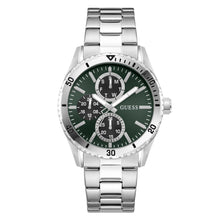 Laden Sie das Bild in den Galerie-Viewer, Guess Herren Uhr Armbanduhr VELOCITY GW1061G1 Edelstahl silber