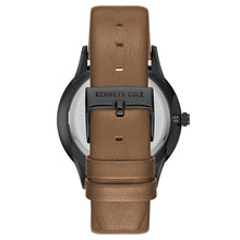 Laden Sie das Bild in den Galerie-Viewer, Kenneth Cole New York Herren-Armbanduhr Analog Quarz Leder KC15111012