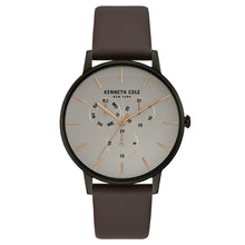Laden Sie das Bild in den Galerie-Viewer, Kenneth Cole New York Herren-Armbanduhr Analog Quarz Leder KC50008002