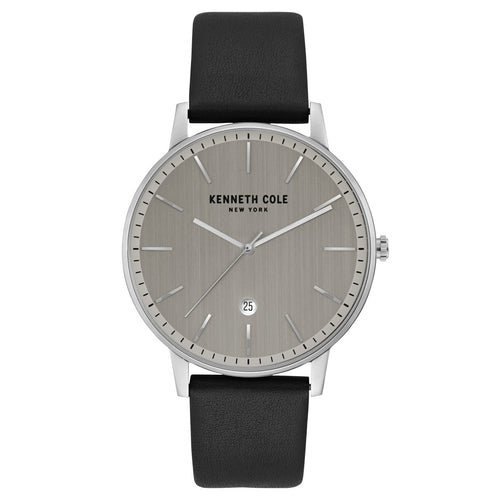 Kenneth Cole New York Herren-Armbanduhr Analog Quarz Leder KC50009001