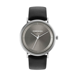 Kenneth Cole New York Herren-Armbanduhr Analog Quarz Leder KC50567002