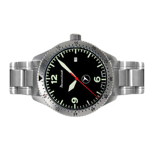 Aristo Herren Messerschmitt Uhr Fliegeruhr ME-98152MB Edelstahl