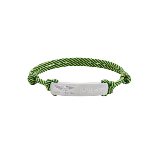ASTON MARTIN Herren Armband Edelstahl Textil Grün AM FORMULA 1 MJFHF5BU2