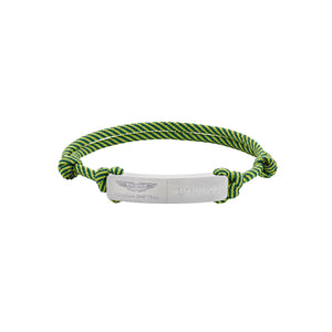 ASTON MARTIN Herren Armband Edelstahl Textil Grün AM FORMULA 1 MJFHF5BU2