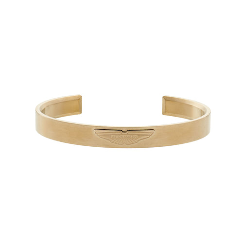 ASTON MARTIN Herren Armband Armreif Edelstahl Gold AML ICON MJIBF5BL5