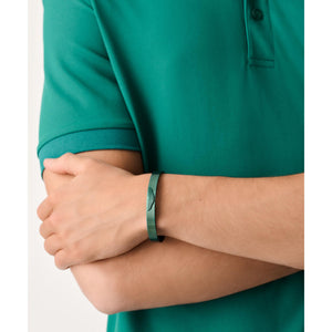 ASTON MARTIN Herren Armband Armreif Edelstahl IP Grün AML ICON MJIBF5BM6